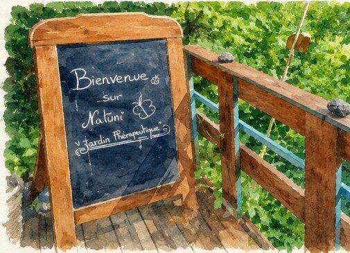 Photographie du jardin thérapeutique Natuni